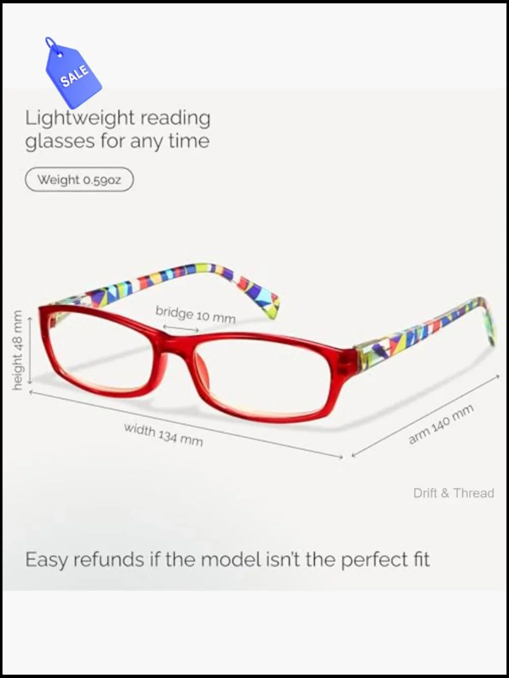 5-Pack Fashion Reading Glasses Spring Hinge Blue Light